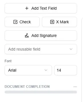 Add reusable field option